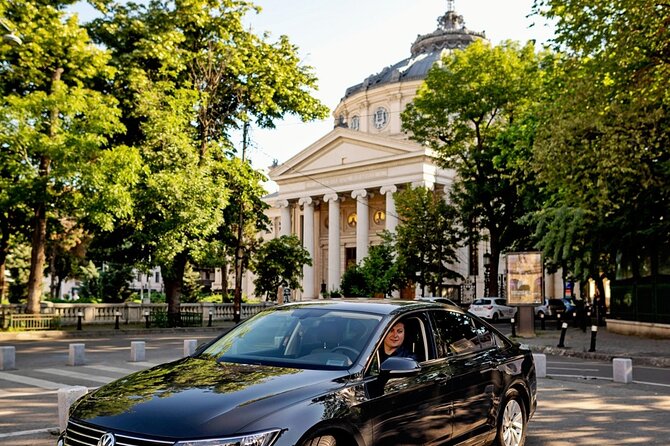 4h Bucharest Panoramic Tour by Car with stops - University Square and Victoria Palace, the city in layers
