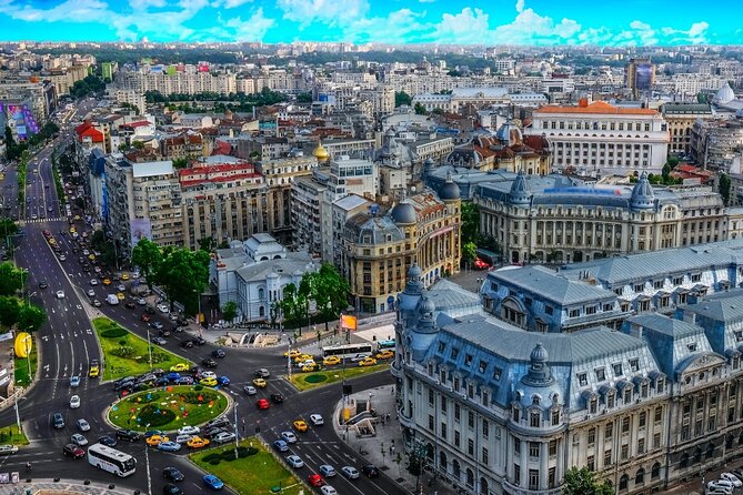 4h Bucharest Panoramic Tour by Car with stops - Stop-by-stop: from the Palace of Parliament to Piața Unirii