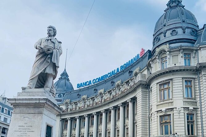 8h Bucharest full-day Tour, Parliament and Top Attraction, Privat - Revolution Square (Piaka Revolukiei): free, powerful, and visually memorable