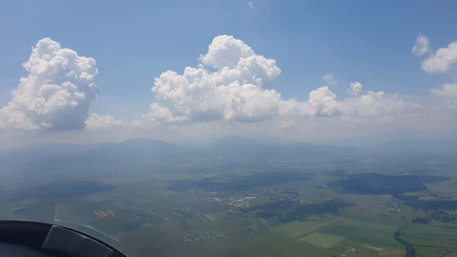 Brasov: Glider Flight Experience at Sanpetru Airfield - The double command glider: what it feels like when you go up