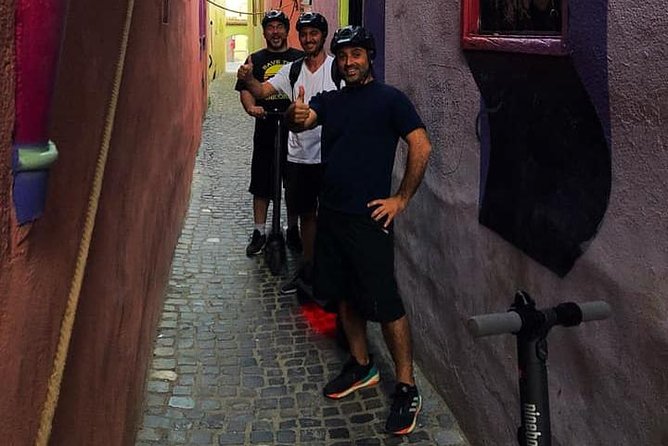 Brasov Old Town Guided Tour With Electric Scooters - Stop by stop, what you see on the Brasov e-scooter route