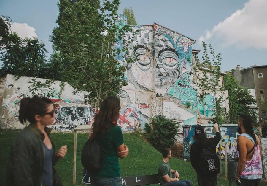 Bucharest Alternative Walking Tour - Reading street art in Bucharest, not just photographing it