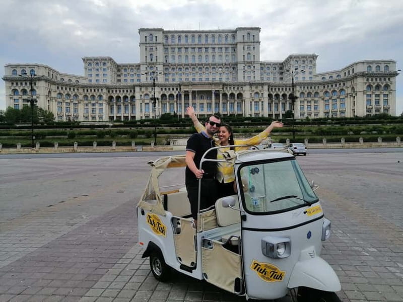 Bucharest: Best of Bucharest Private Tuk-Tuk Tour - Palace of Parliament and the fountains: the biggest sights, the best photo timing