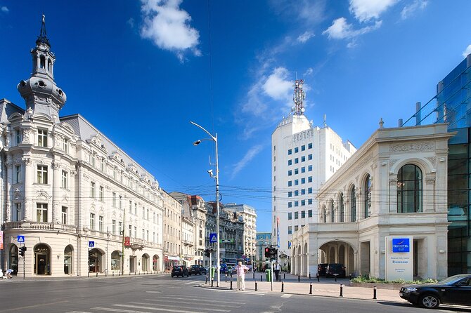 Bucharest Highlights Walking Tour - BNR Palace area, Bucharest’s financial district moment