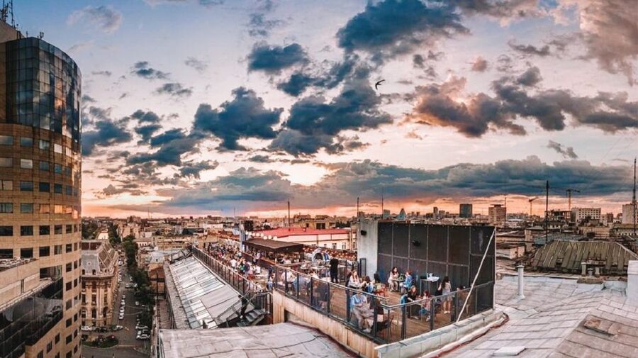 Bucharest: Night Life Tour - The rooftop option if you want views with your first sips