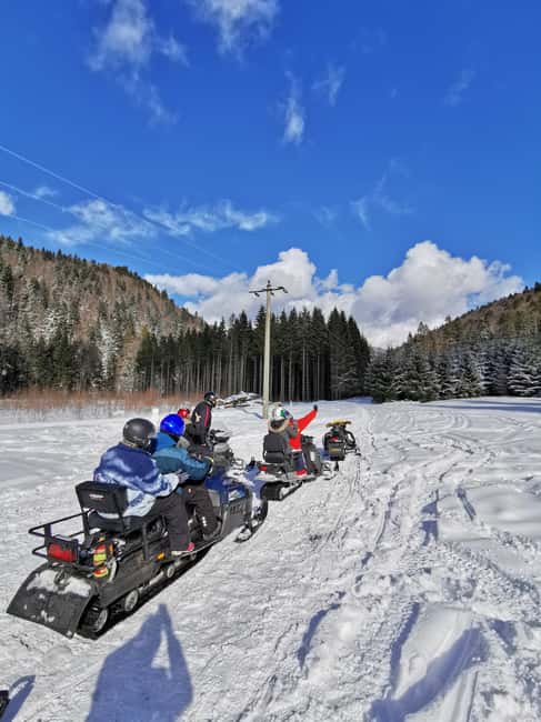 Bucharest: Snowmobile or ATV in the Carpathian Mountains - Bușteni and Sinaia, where the views and the options come in