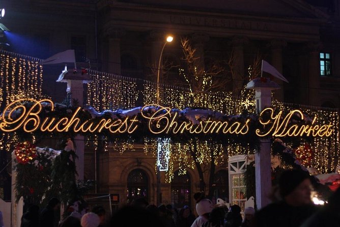 Bucharest: Tour of Christmas traditions & decorations - Start at the Romanian Athenaeum, then walk into the glow