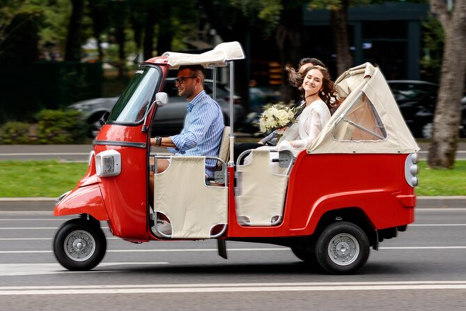 Bucharest Tuk Tuk city tour - Triumphal Arch, the House of the Free Press, and Communist-Era Landmarks