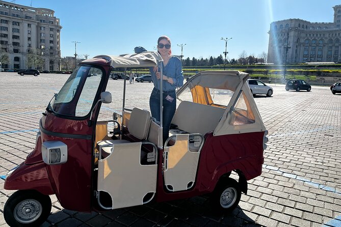 Bucharest Tuk Tuk city tour - Calea Victoriei to the Romanian Athenaeum: Culture in Stone