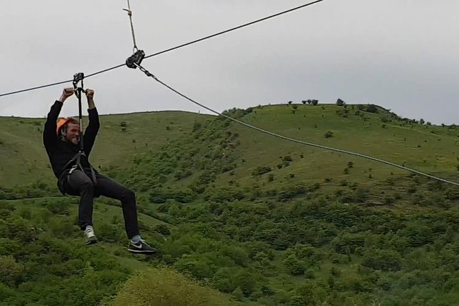 CLUJ ADVENTURE TOUR ! ZIP LINE and HIKE - The 600m Zipline Run: Speed, Drop, and Safety Basics