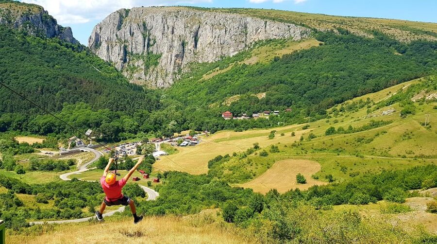 Cluj: Outdoor Activities Day Trip with Zip Line and Hike - The 9 km hike through cliffs, caves, river, and limestone ridges
