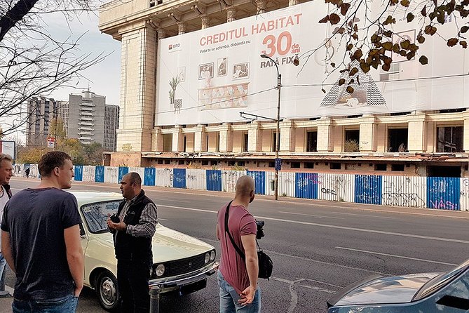 Private -RedPatrol Tour of Bucharest with a Romanian Vintage Car - Ceaușescu’s private residence and the Unification Monument symbols