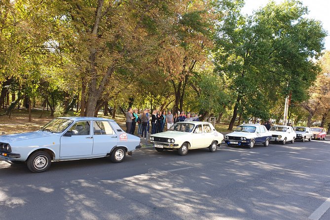 Private -RedPatrol Tour of Bucharest with a Romanian Vintage Car - Academia Română and the Palace of Parliament: power in big, cold scale