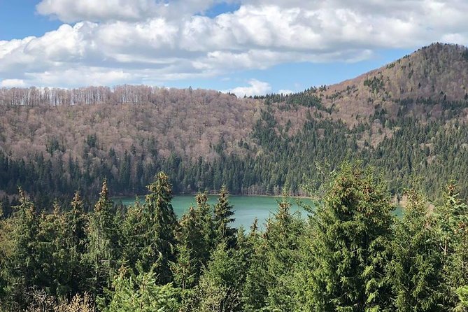 Small-group day trip to the unique volcanic lake in Eastern Europe - Saint Ana’s Lake crater views at 950 meters altitude